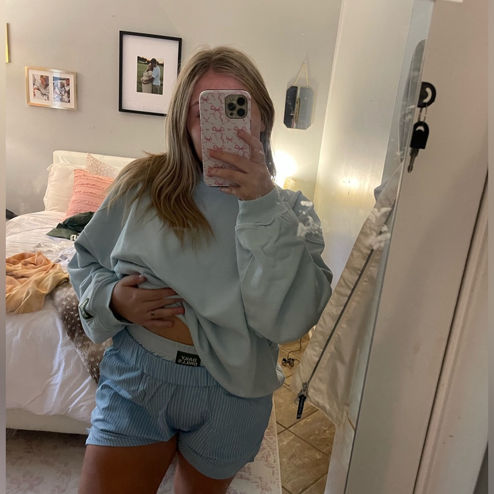 Daily drills poplin stripe shorts